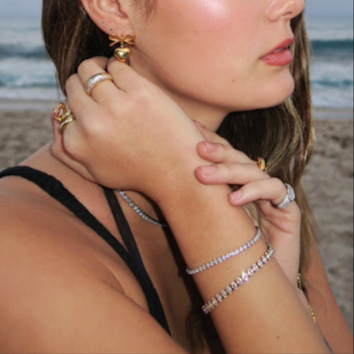 Gold Tennis Bracelet