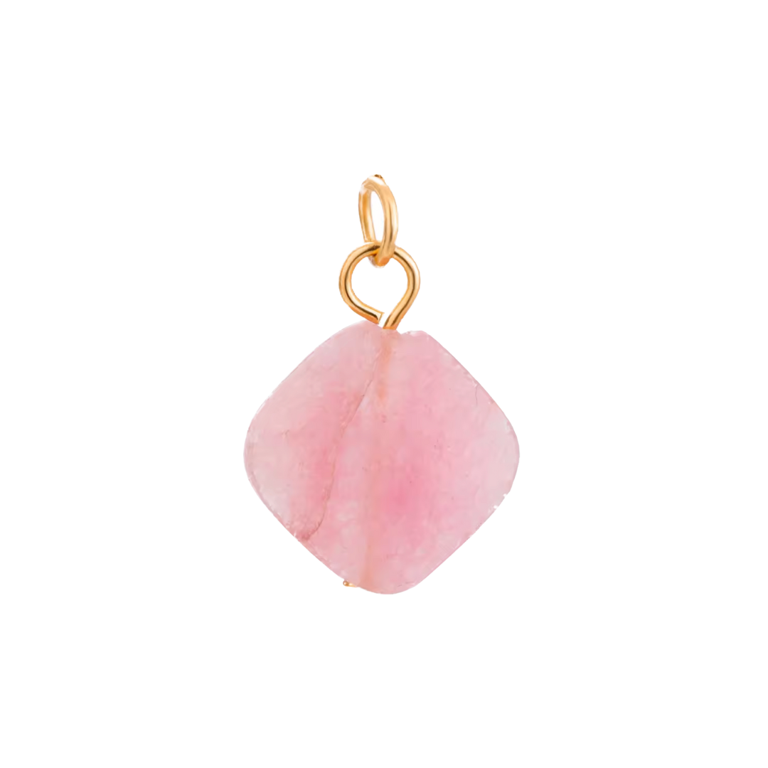 Pink Geode Charm