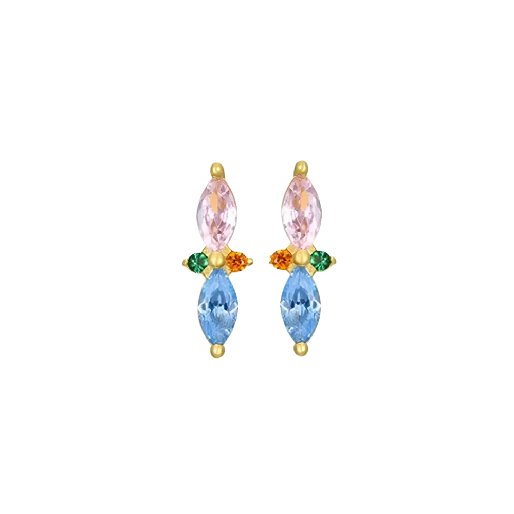 Gold Festive Stud Earrings