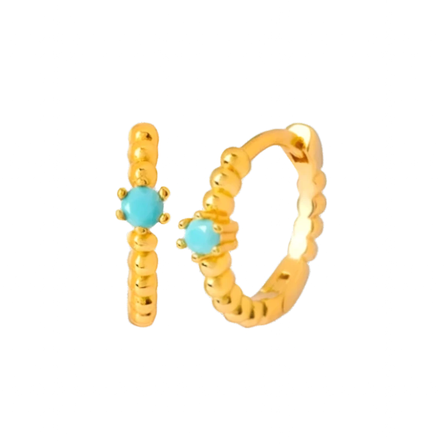 Gold and Blue Hoops