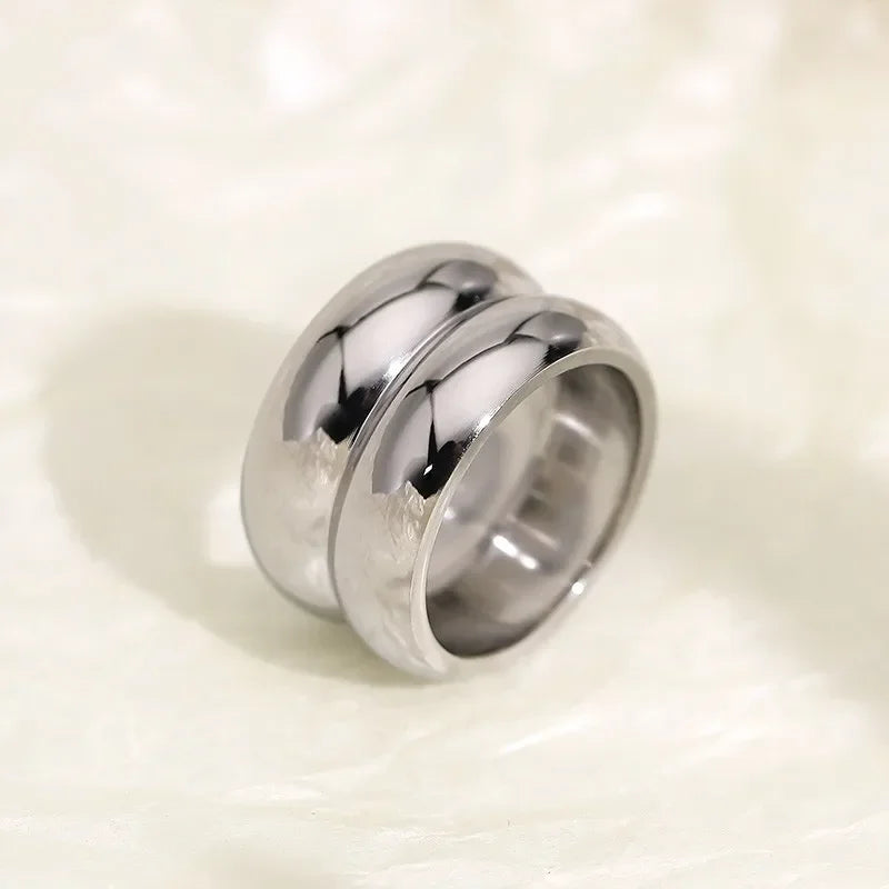 Silver Double Ring