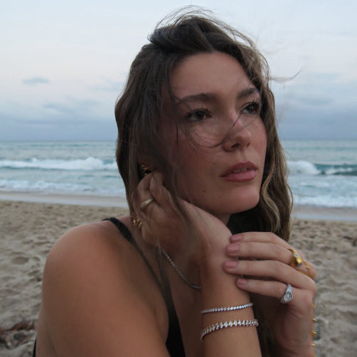 Silver Heart Pinky Ring