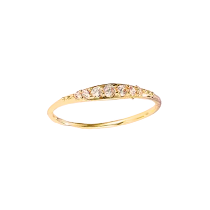 Thin Gold Diamond Ring