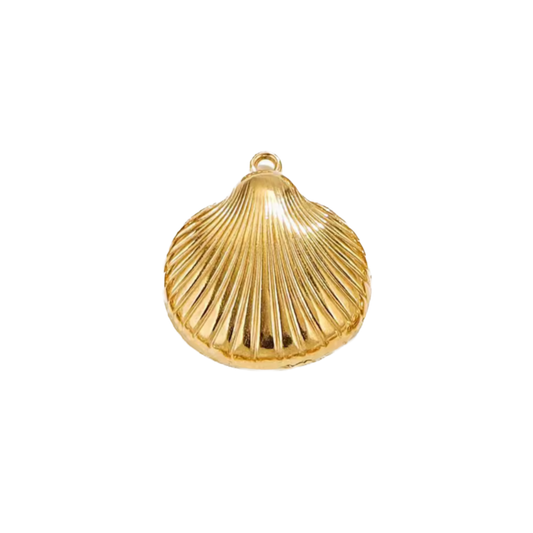 Gold Large Shell Charm