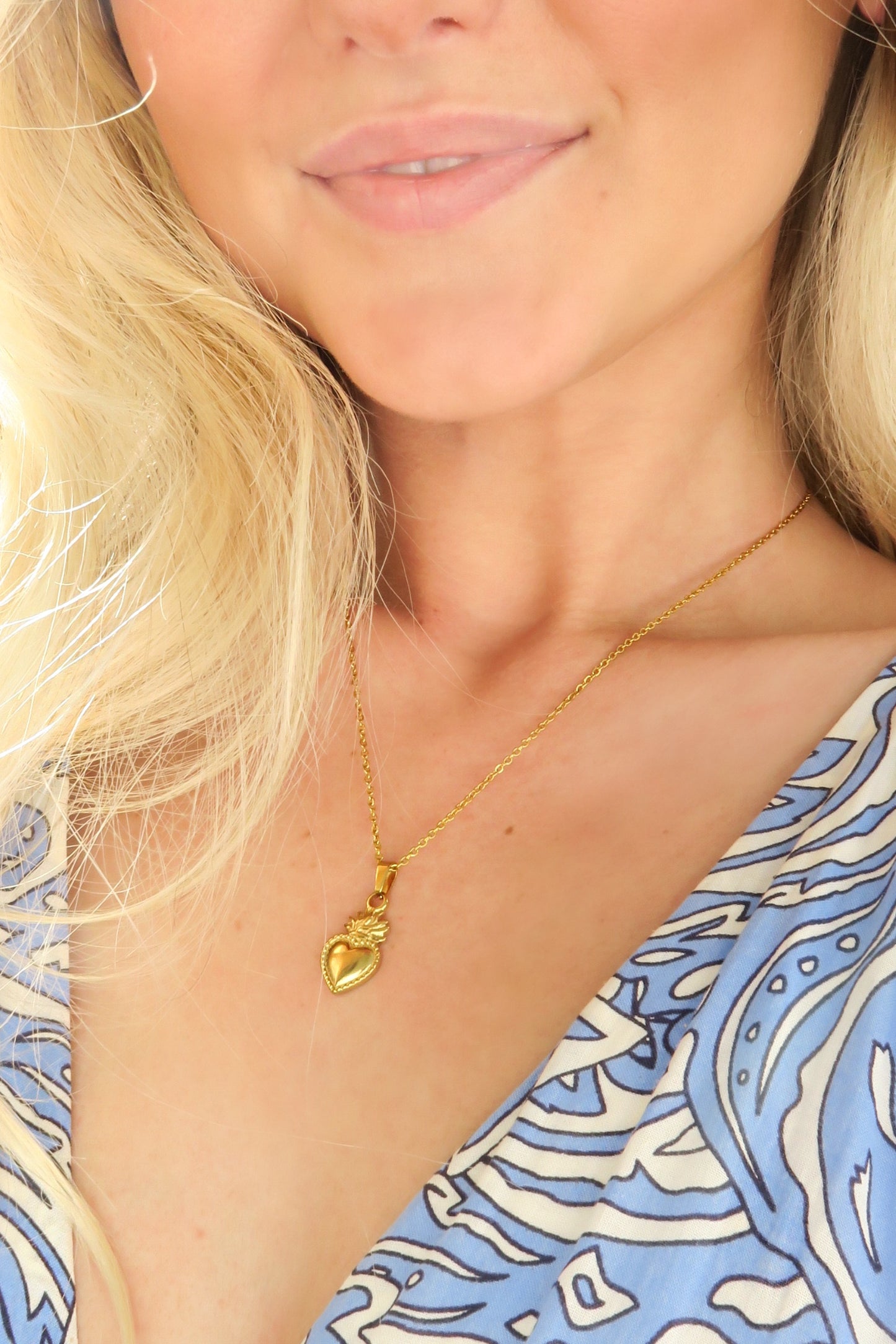 Gold Small Heart Necklace