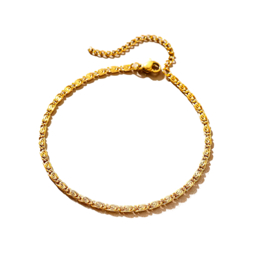 Gold Paperclip Bracelet