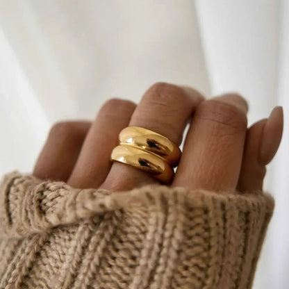 Gold Double Ring