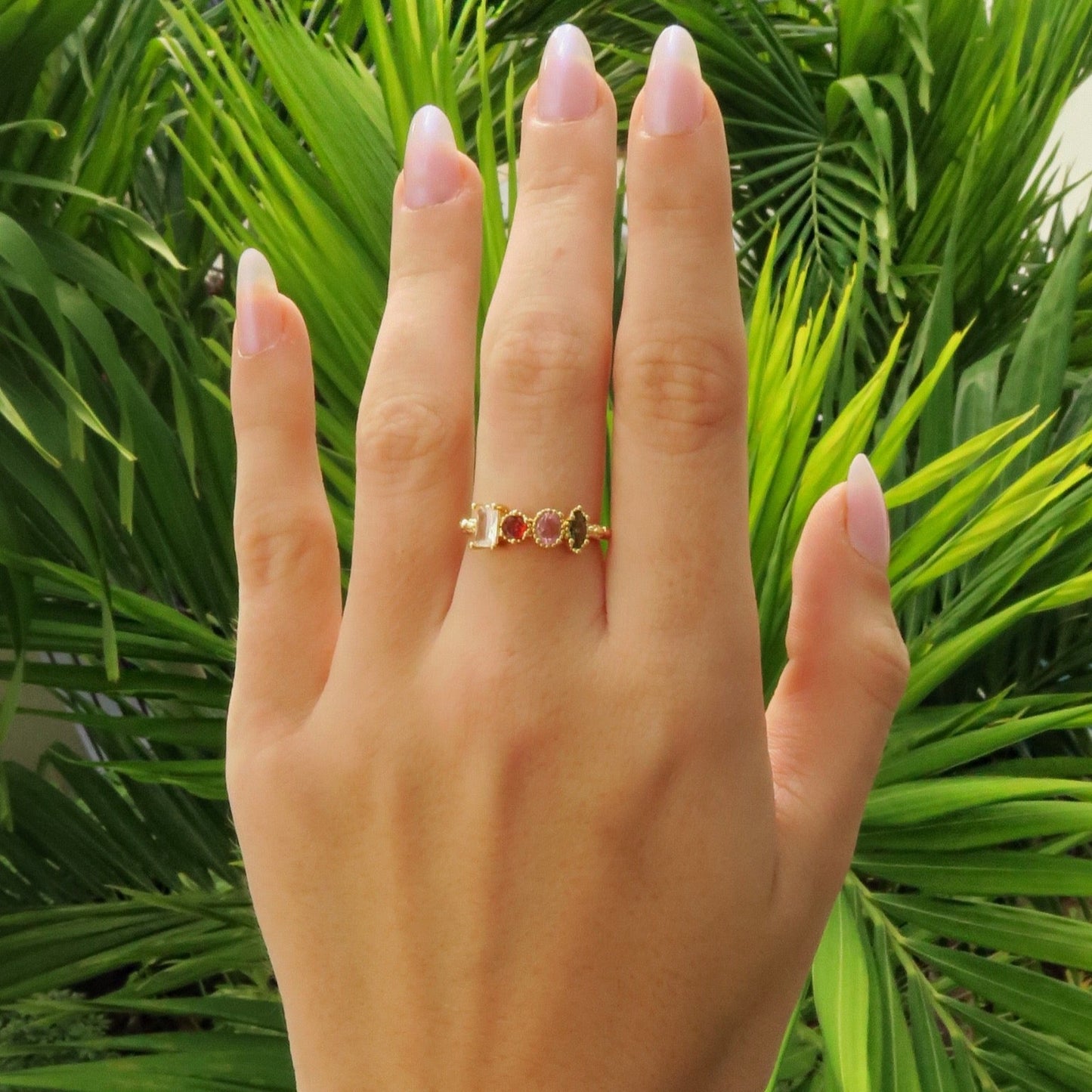 Gold Stones Ring