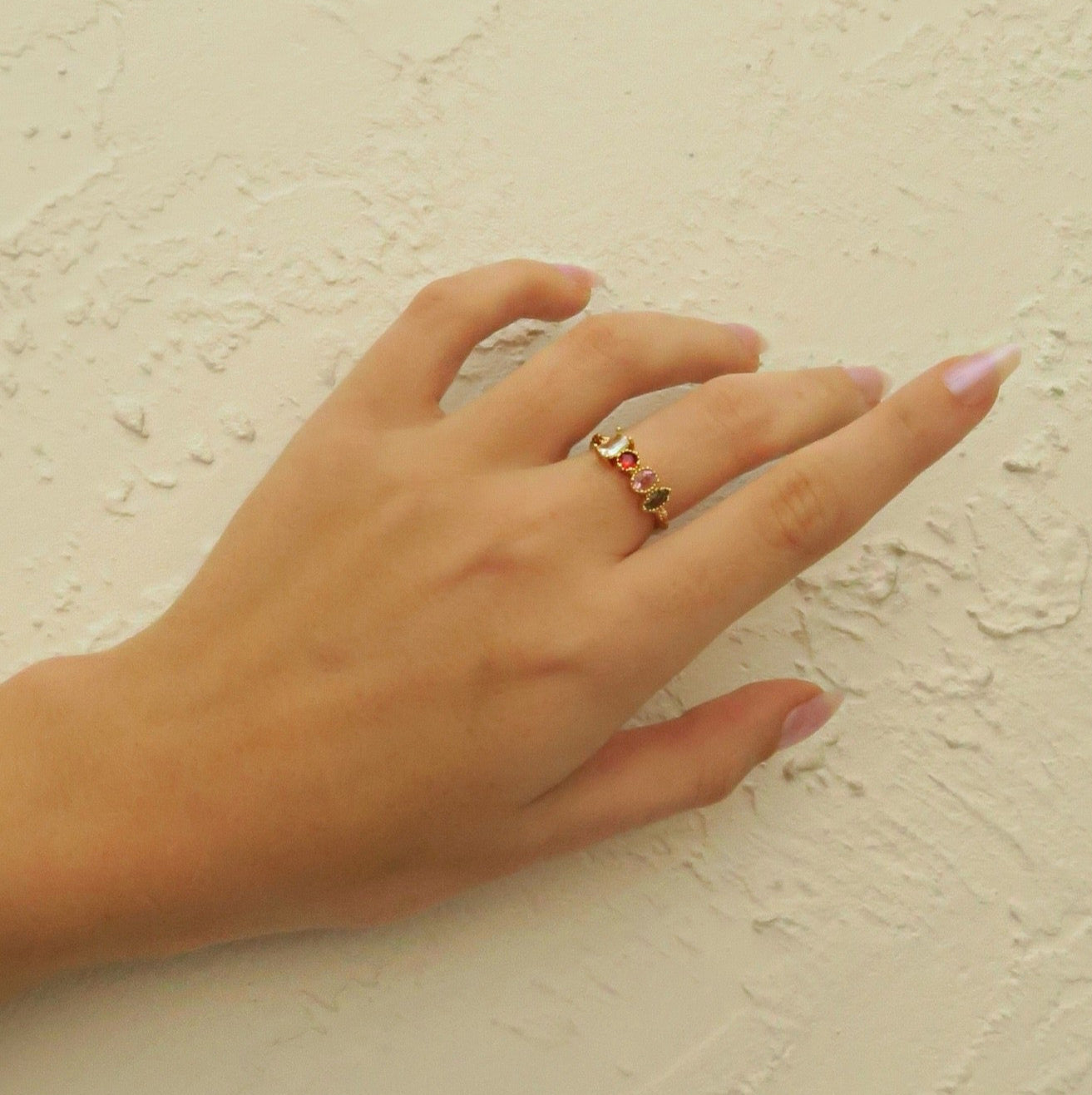 Gold Stones Ring
