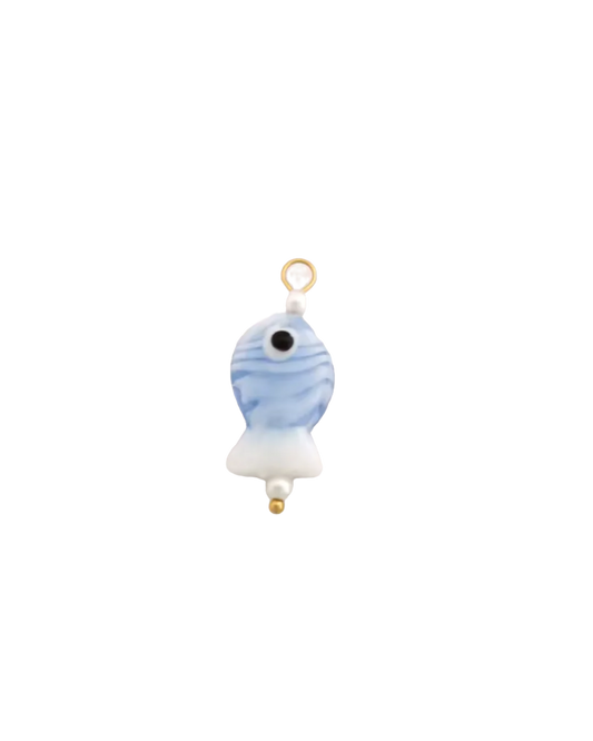 Seafoam Fish Charm