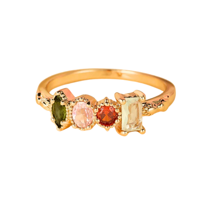 Gold Stones Ring